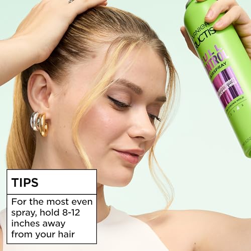 Garnier Fructis Style Full Control Anti-Humidity Hairspray, Ultra Strong Hold, 8.25 oz. - image 8