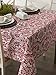 DII Damask Cotton Tablecloth, 60x84, Red