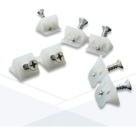 Amazon.com: 25 Plastic Corner Brackets/Braces Closet Cabinet Plastic ...
