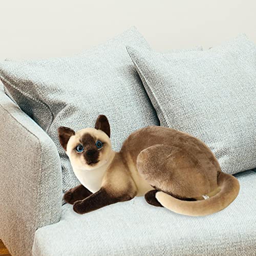 Sharplace Simulation Siamese cats Lifelike Stuffed Animal Padding for Girls Boys StyleB, Style a, 25cm - Image 2