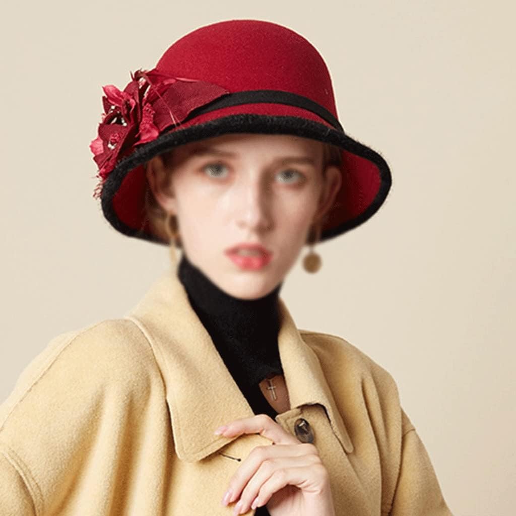 Women Fashion Elegant Fedoras Hat French Painter Cap Vintage Warm Party Top