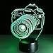 VELAN 3D Lamp Camera Gift Acrylic Table Night Light Furniture Decorative Colorful 7 Color Change Household Home Desk Accessories