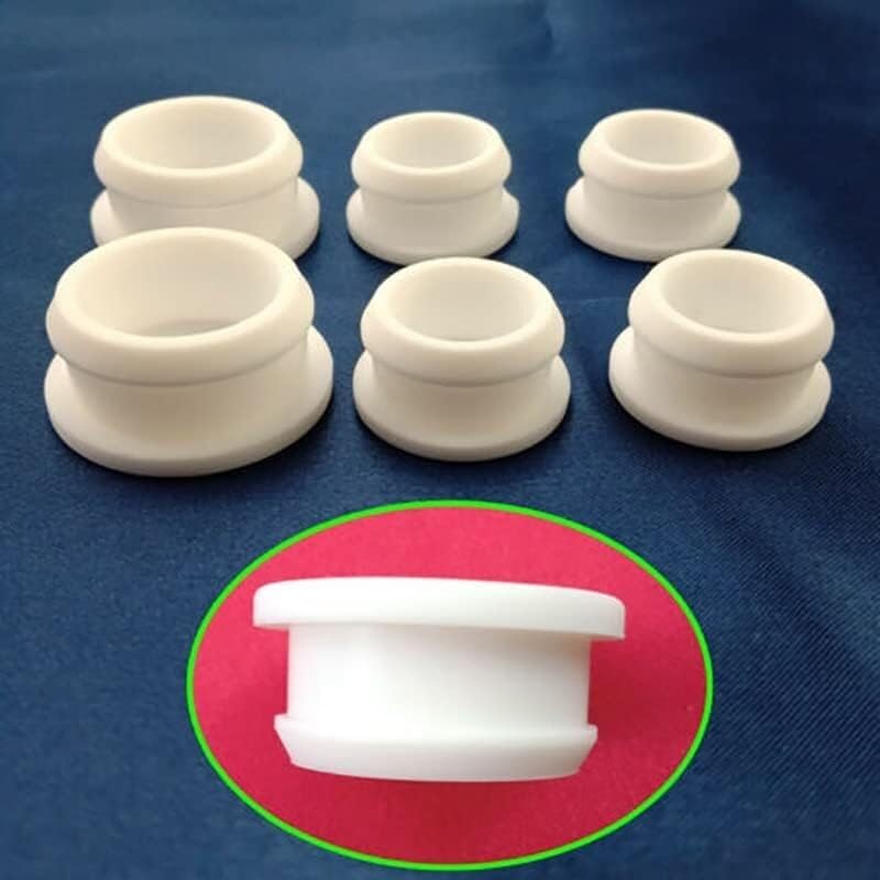 rubberen pluggen voor gaten, 1/2/5 stuks GROENE siliconen rubberen gatplug 13 13,5 14,1 15 15,5 16 17 18 mm tot 48,5 mm eindkappen afdichtingsstopper (kleur: 5PCS, maat: A 26 mm met gaten) (Color : 1