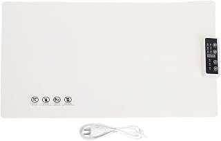 Electric Food Warming Mat Silicone Foldable Heater Tray with Rapid Heating 5 Temperature Levels and Timer for Parties Gatherings Buffets (White)