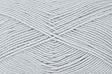  Babywolle Gründl Baby Uni Fb. 09 grau, weiche Pflegeleichte Wolle zum Stricken & Häckeln für Babybekleidung