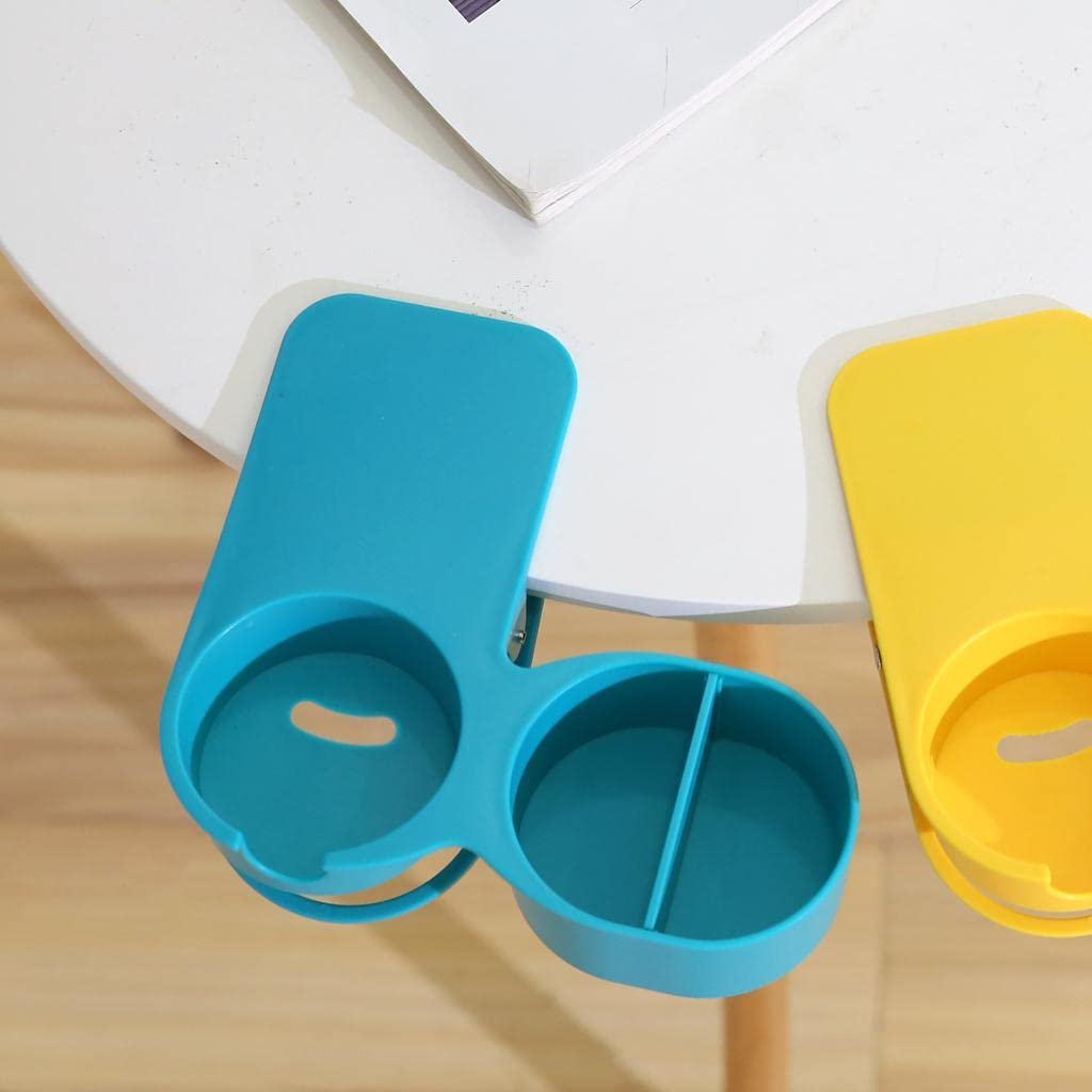 Multifunktionaler Becherhalter für Zuhause, Büro, Tisch, Schreibtisch, Blau, 3er-Set
