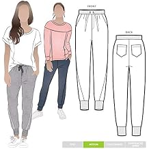 Style Arc Sewing Pattern - Joni Knit Track Pant Sizes 04-16