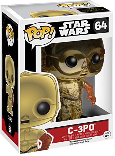 Funko Star Wars Episode 7 The Force Awakens C-3Po Pop Vinyl Chrome Exclusive