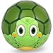 PP PICADOR Toddler Soft Soccer Ball Cute Cartoon Kids Ball Toy Gift with Pump (Green Turtle, Size 1)
