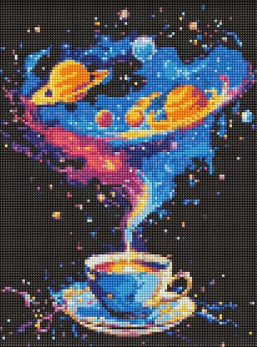 Diamond Painting Espiral Espacial IDEYKA Cuadro de Diamantes con Marco de Madera art_selena_ua