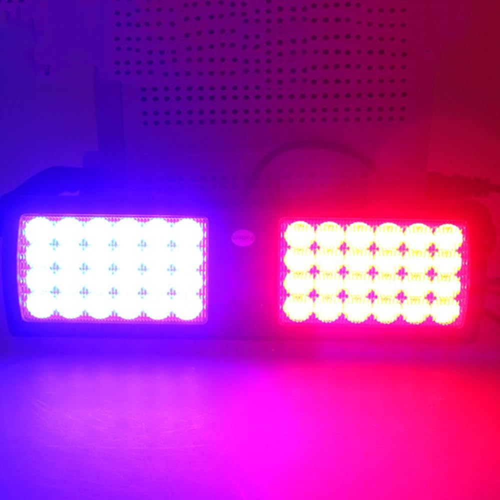 ZONTO 18Modes Ultrathin Car White LED Parabrezza Emergenza Avvertimento di Pericolo Lampada Lampeggiante Luci Stroboscopiche della Polizia Pannello Parasole