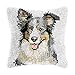 bositigo Dog Latch Hook Pillow Kit for Adults & Kids, DIY Pre-Printed Canvas Craft, 17x84 Inch Decorative Cover for Sofa Cushions, Bedroom Decor (Dog Pattern 68)