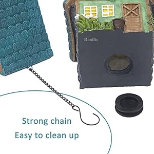 Birdhousesforoutsideresinbirdhousewithhangchaindecorativebirdcageoutdoorgardendecorforhummingbirdbluebirdcardinalandotherbird Urban Country Home Decor Bird houses for outside resin bird house with hang chain decorative bird cage outdoor garden decor for hummingbird bluebird cardinal and other bird urban country home decor