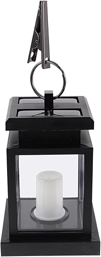 Uonlytech Lámpara solar para poste de valla, lámparas solares para exteriores, para exteriores, Tiki solar con llama parpadeante, luces de poste de