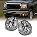 For 2007-2013 GMC Sierra Pickup Bumper Driving Fog Lights Lamps Left+Right Replacement Pair + Bulbs