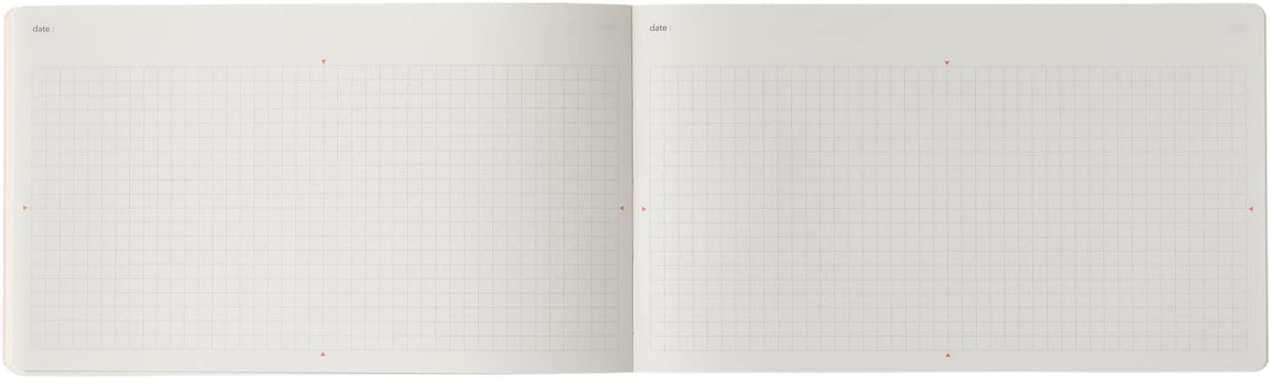 日本能率協会マネジメントセンター Noritsu NOLTY NTBNT3205 Notebook, Horizontal Type, Slim, Grid Matrix, Pink