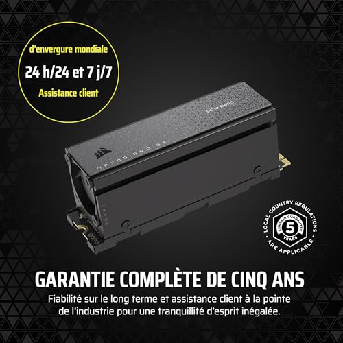 Corsair MP700 PRO SE avec dissipateur actif - vue 10