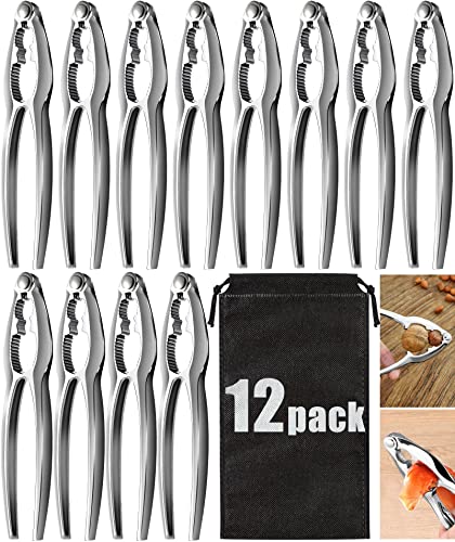 12 Pcs Crab Crackers And Tools Set Heavy Duty Seafood Tools Set Crab Leg Crackers Lobster Nut Crackers Opener Home Kitchen Parties Tools For Crableg And Lobster Lovers Father's Day Gift #TOP7