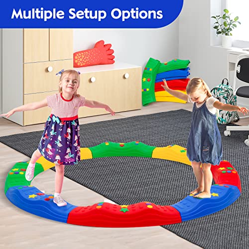 Balance Stepping Stones For Kids Anti-Skidding Stepping Stones Balance Blocks Indoor & Outdoor Kids Fitness Equipment Promote Balance Coordination And Strength #TOP5