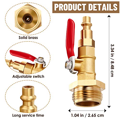 image for GOLDPAR Winterize Blowout Adapter with 1/4 Inch Male Quick Plug and 3/