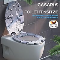 CASARIA WC Sitz mit doppelter Absenkautomatik Wassertropfen – Ansicht 8
