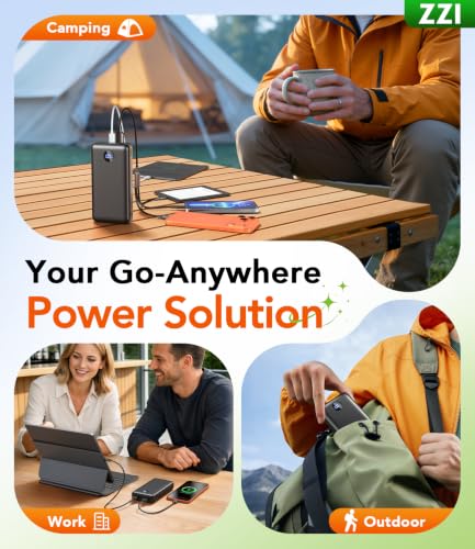 ZZI Portable Charger Power Bank 60000mAh, 22.5W PD Fast-Charge Battery Pack - image 8