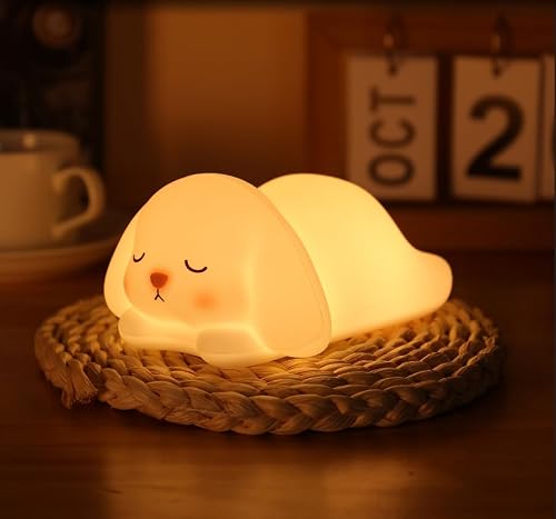 ZKLiLi Niedliche Hasenlampe für Kinder, 7 Farben + Wasserhahn + Silikon für Kinderlampe, wiederaufladbar über USB für Kinderzimmer, Mädchen