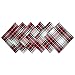 DII Christmas Plaid 100% Cotton Oversized Napkin for - Set of 6, 20x20"