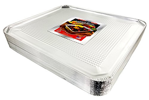 Pactogo Aluminum Foil Oven Liner Sheet Pan 20/Pk - 18" x 15" Disposable Sheets (Pack of 20) - Thumbnail 6