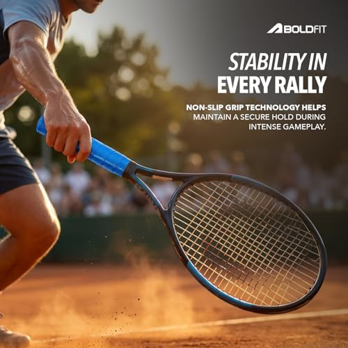 Image of Boldfit Badminton Racket Grip Tape, Anti-Slip Sweat Absorbent Perforated Badminton Grip, Strong Overgrip for Badminton & Tennis Racket Handle (Multicolour Pack of 5)