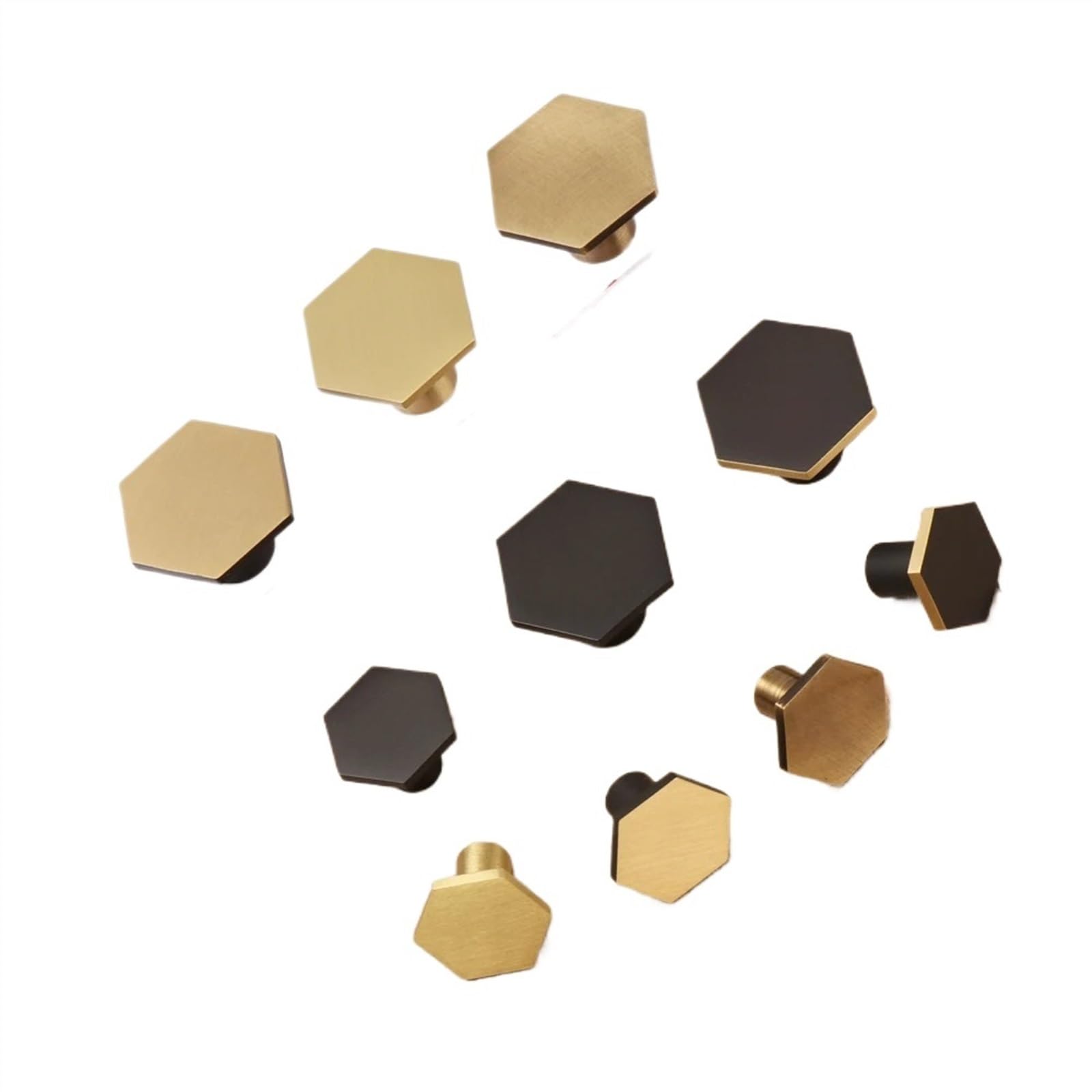 Pomos de cobre hexagonales de estilo antiguo europeo para armarios