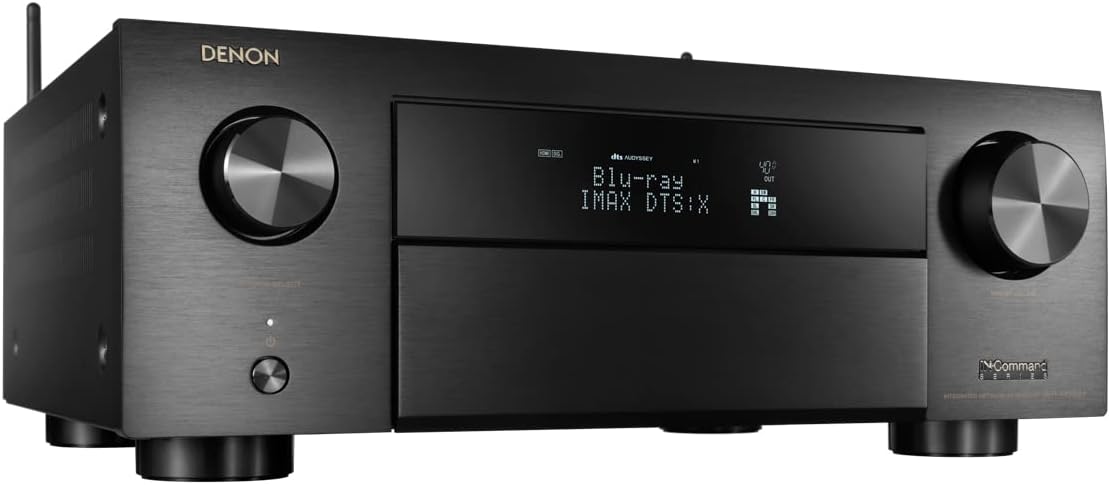 Denon AVR-X4500H Receiver - 8 HDMI In /3 Out, High Power 9.2 Channel Amplifier (125 W/Ch) | Dolby Surround Sound, Music Streaming with Alexa + HEOS