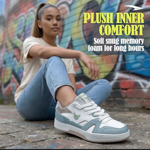 Image of ASIAN Mojo W-02 Women's Premium Sneakers with Soft Memory Foam Cushioning | Low-Top Style Sneakers, Lightweight Comfort, Durable Grip Sole & Casual Style for Girls
