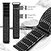 Acortjl Quick Release Nylon Watch Band 18mm 20mm 22mm for Women Men Nylon Sport Loop Watch Straps Adjustable Breathable Replacement Bands, 3 PCS