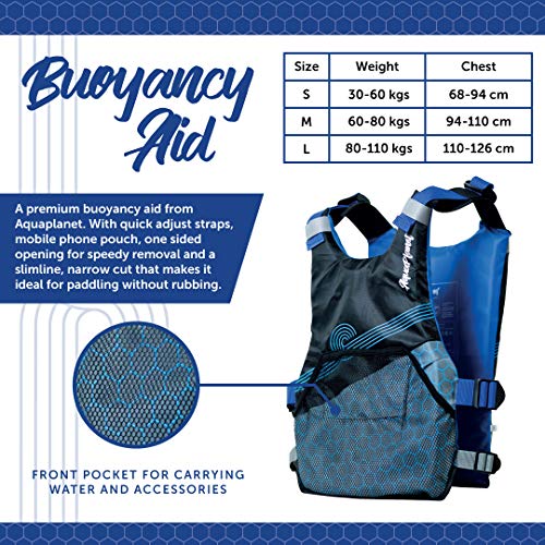 Aquaplanet 50N Side Opening Buoyancy Aid/PFD for SUP Kayak Paddling (Large)