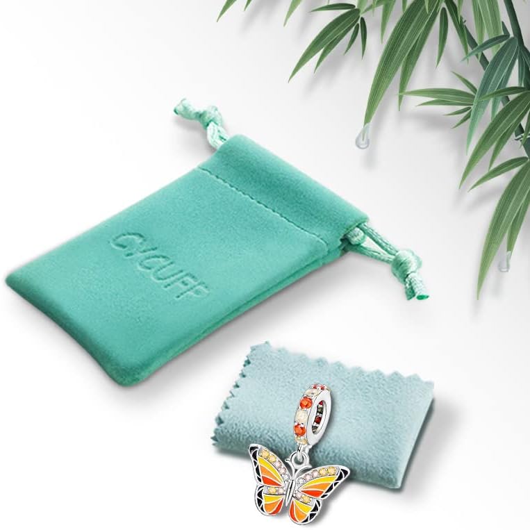 Miniatura 7 de CYCUFF Abalorios de plata de ley 925 adecuados para collares de dijes, pulseras, abalorios, joyería de regalo para mujeres, familiares y amigas