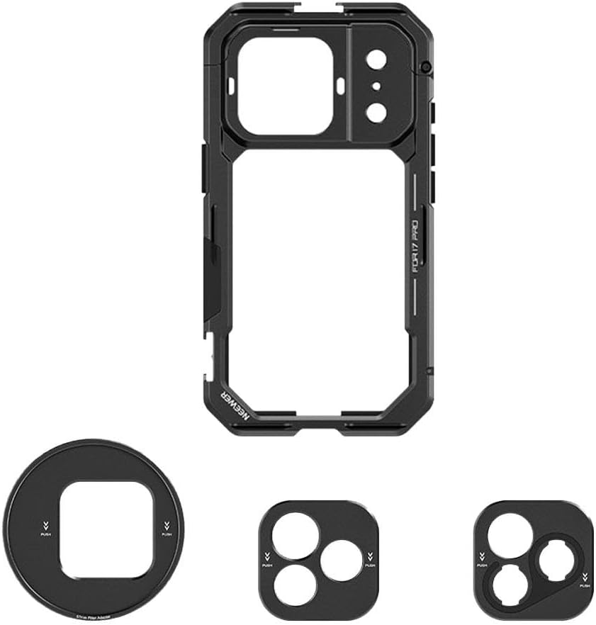 NEEWER PA 143/144 IP17 PRO MAX ケージ拡張ボックス IP17PM クイックリリースビデオリグ Tマウン Build your dream iPhone 17 Pro Max rig with the PA144 cage, ND filters and  phone lenses all from NEEWER! Link in bio to grab yours now!👉👉👉 #neewer  #iphone17promax #phonecage #videokit #phonelens #