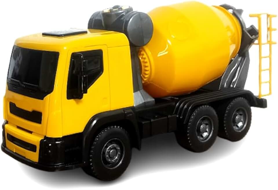 Brinquedo Caminhão Brutale Betoneira Realista que Gira de Verdade Brincando de Construção