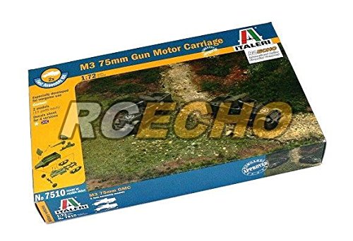 M3 75mm Gun Motor Carriage Italeri 1/72 maquette militaire T7510 avec RCECHO Apps