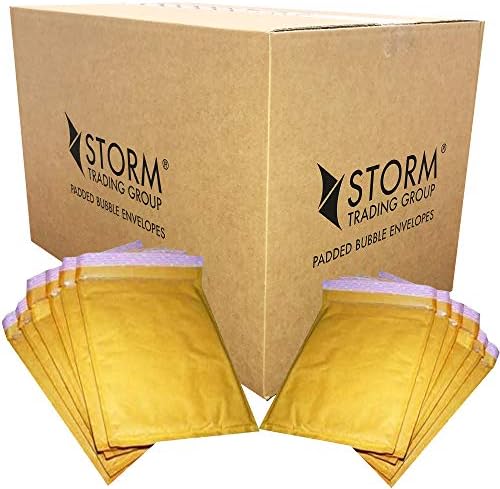 100 Gold Bubble Padded Envelopes 240x320mm A4 STG 7