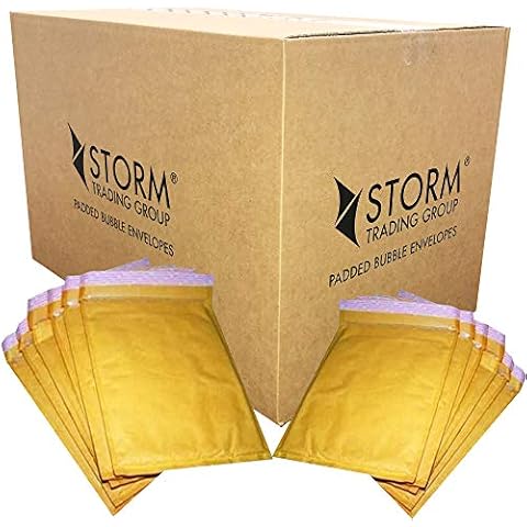 50 STG 7 Gold Padded Bubble Envelopes Cover