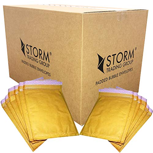 50 New Gold Padded Bubble Envelopes 240x320mm A4 STG 7