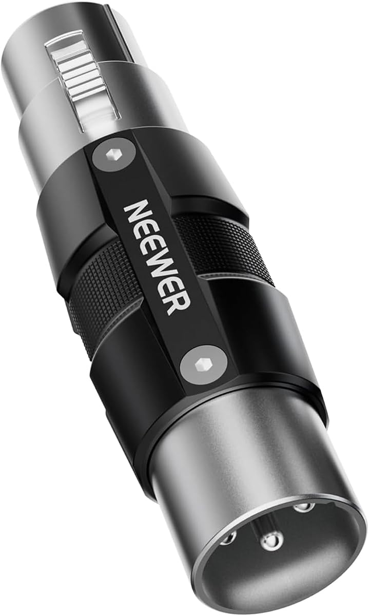 NEEWER PP04 Microphone Preamp Only for Dynamic Mic, 3-Pin XLR Preamplifier Accessories with 25dB Gain & for Clean, Pure, High Fidelity, Low Impedance Audio Output, Needs 48V Phantom Power