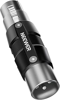 NEEWER PP04 Microphone Preamp Only for Dynamic Mic, 3-Pin XLR Preamplifier Accessories with 25dB Gain & for Clean, Pure, High Fidelity, Low Impedance Audio Output, Needs 48V Phantom Power