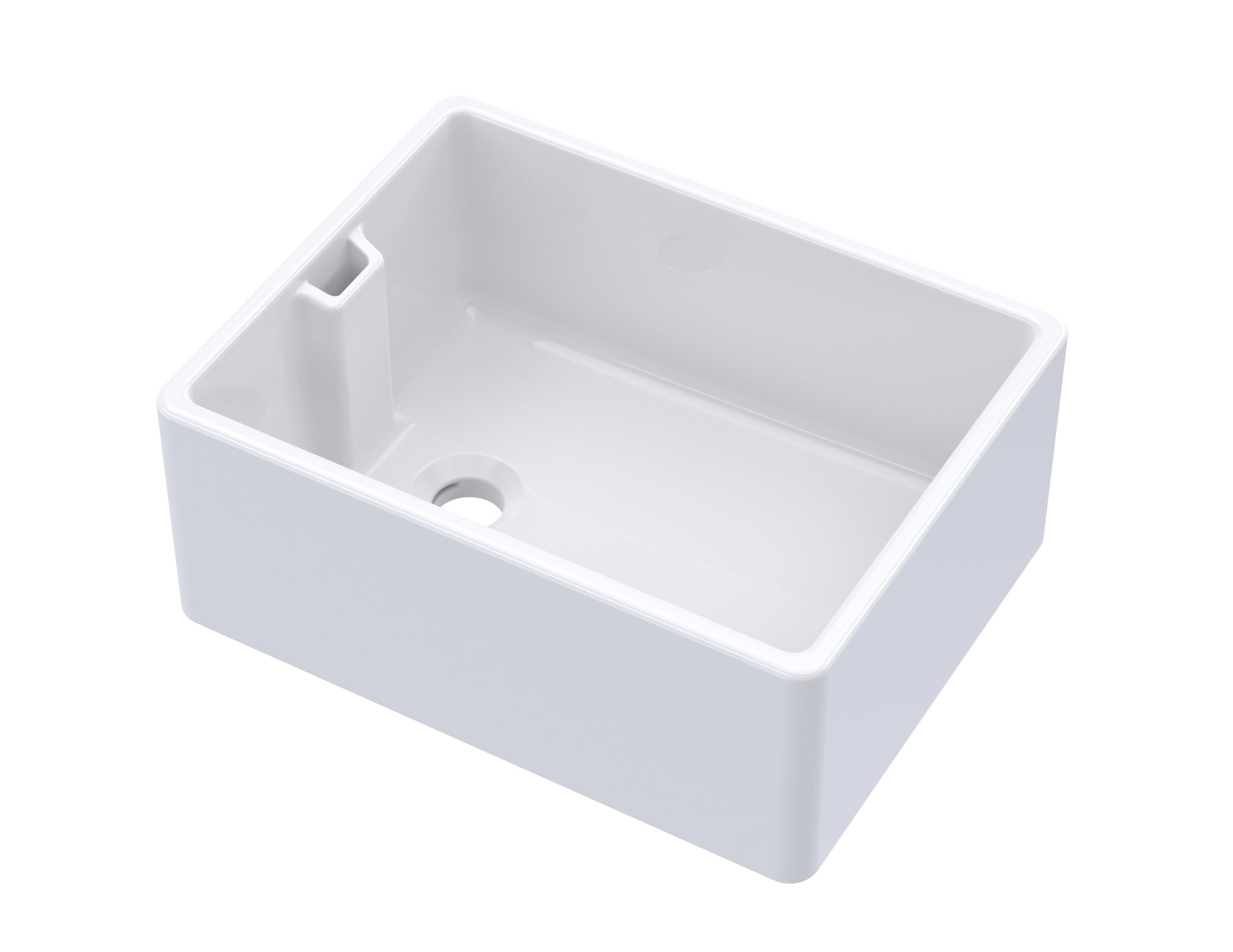 Balterley Traditional Fireclay Ceramic Belfast Sink With Overflow, Single Bowl - 595Mm White