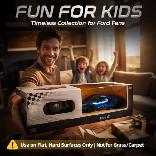 Image of BEZGAR 1:24 Official Licensed Ford GT Remote Control Car