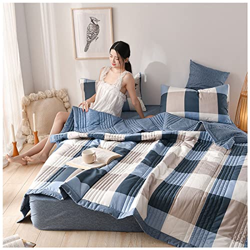 Couette fraîche en été en coton lavé de qualité supérieure, édredon léger imprimé