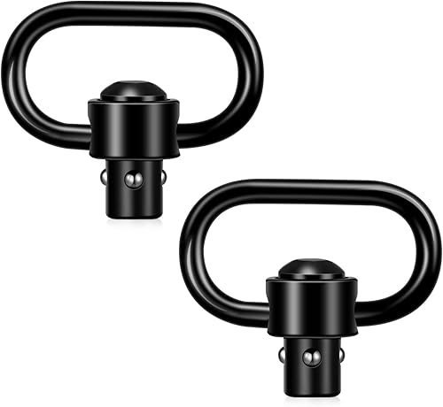 QD Sling Swivel Mounts Black Metal 1.25 inch Sling Attachment Clip