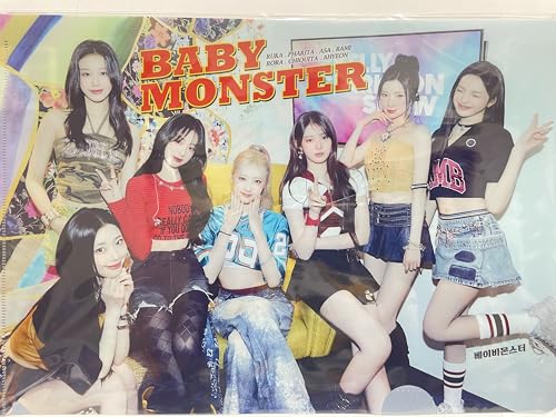 BABYMONSTER クリアファイル4点 送料無料・速達】 BABYMONSTER (ベイビーモンスター) クリア