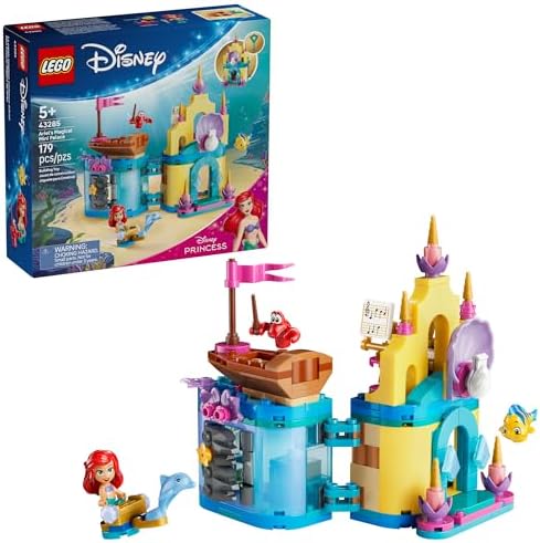 LEGO Disney Princess Ariel's Magical Mini Palace Building Toy - Little Mermaid Toys & Playset for Girls & Boys, Ages 5+ - Disney Gifts for Kids - 43285